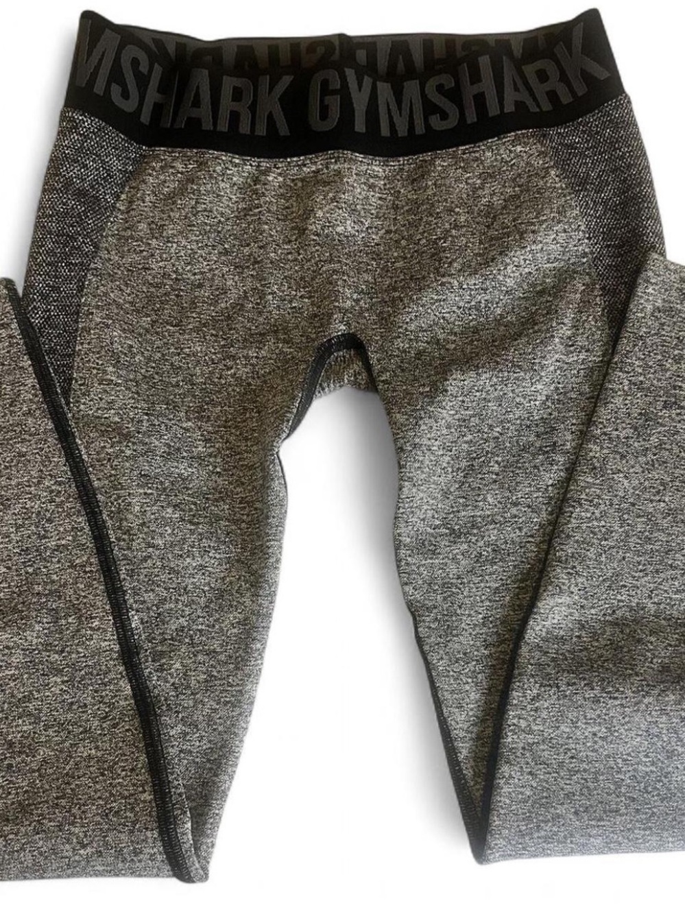 GymShark FLEX LOW RISE LEGGINGS Black Marl/Charcoal